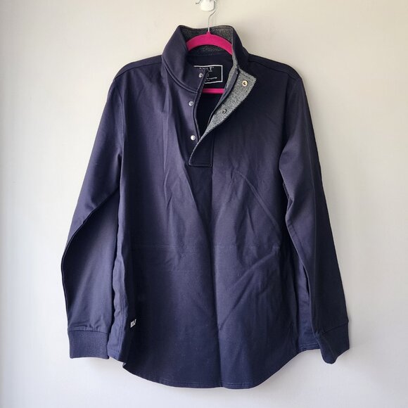 BYLT Elite Fairway Pullover Jacket  |  M | Navy Blue Stretch Performance Magnets - Picture 1 of 9